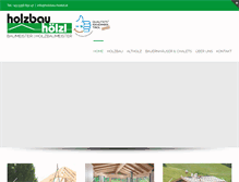 Tablet Screenshot of holzbau-hoelzl.at